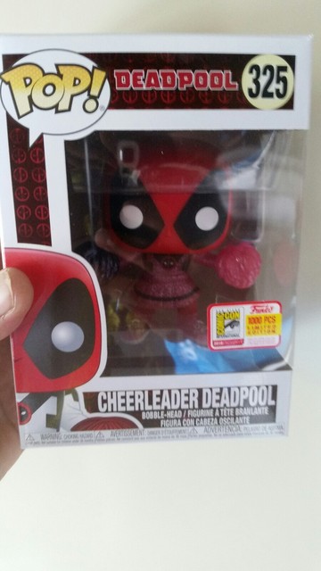Deadpool Cheerleader Pink Glitter Funko Pop SDCC 2018 In Hand Comic Con Le 1000 | eBay