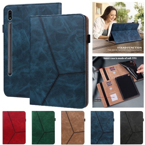 Leather Flip Case Cover For Samsung Galaxy Tab A A7 A8 A9 S2 S6 S7 S8 S9 Tablet - Picture 1 of 65