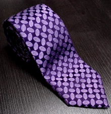 Ike Behar, New York Men's Designer Silk Necktie, 59" in Length