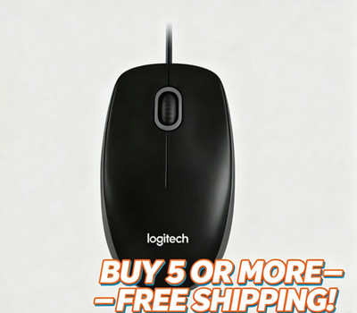 New Logitech B100 Wired USB Mouse Clearance   Free Shipping on 5+ Items
