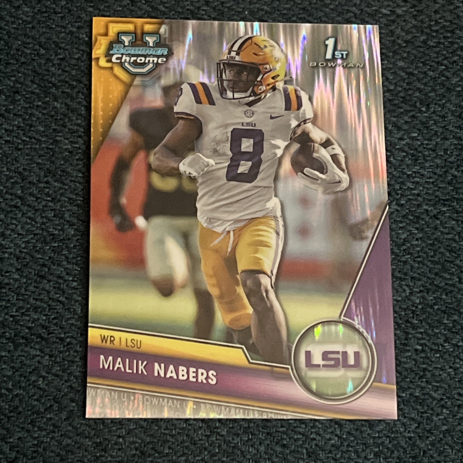 2023 Bowman U Chrome Malik Nabers 1st Bowman Surge Refractor #74 LSU