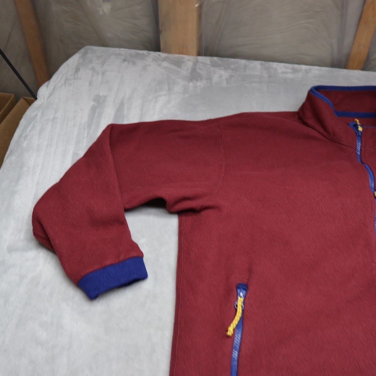 REI フリース ネックウォーマー USA 80s 90s REI Jacket Mens Large Red Polartec Trailsmith Fleece Full Zip