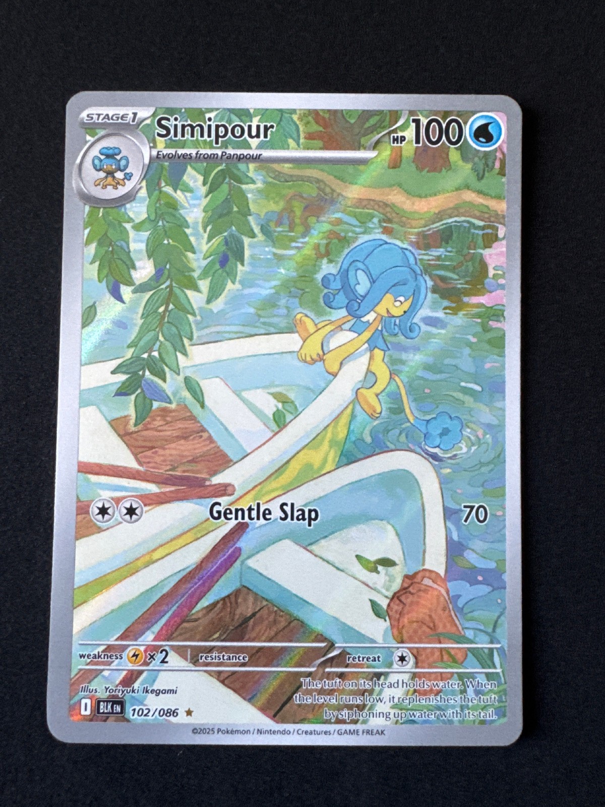 SIMIPOUR 102/086 NM ILLUSTRATION RARE BLACK BOLT POKEMON 2025