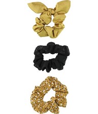 American Eagle Womens Abstract 3-Pack Hair Scrunchie, Brown