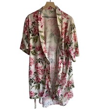 Show Me Your Mumu Brie Belted Robe One Size Garden Of Blooms Pink Wrap Wedding
