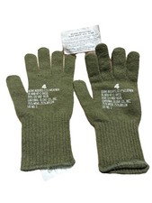 1 Pair of US MILITARY COLD WEATHER GLOVE INSERTS Wool M-1949 SIZE 4