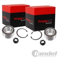 2X Metzger RADLAGER-SATZ Hinten Vorne Passend FüR Jaguar E-PACE F-PACE F-TYPE I-