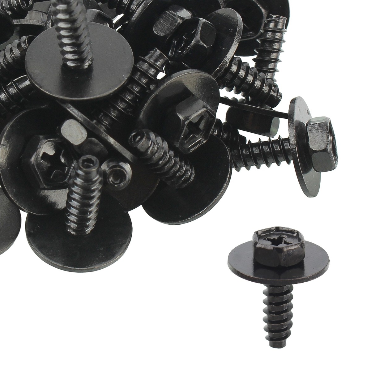 30 Pcs For Mazda 9CF6-00-516B Bumper Retainer Screw 8mm Hex Splash