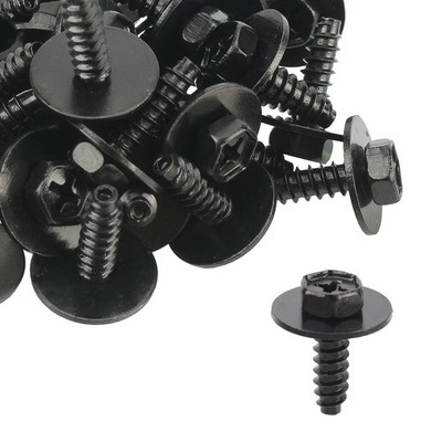 30 Pcs For Mazda 9CF6-00-516B Bumper Retainer Screw 8mm Hex Splash