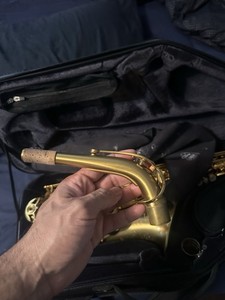 Selmer Alto Saxophone Gold brushed Matte Brass Eb Advanced w/ Case & Mouthpiece