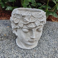 Gartenfigur Kopf Als Blumentopf 16 Cm - Deko Pflanztopf