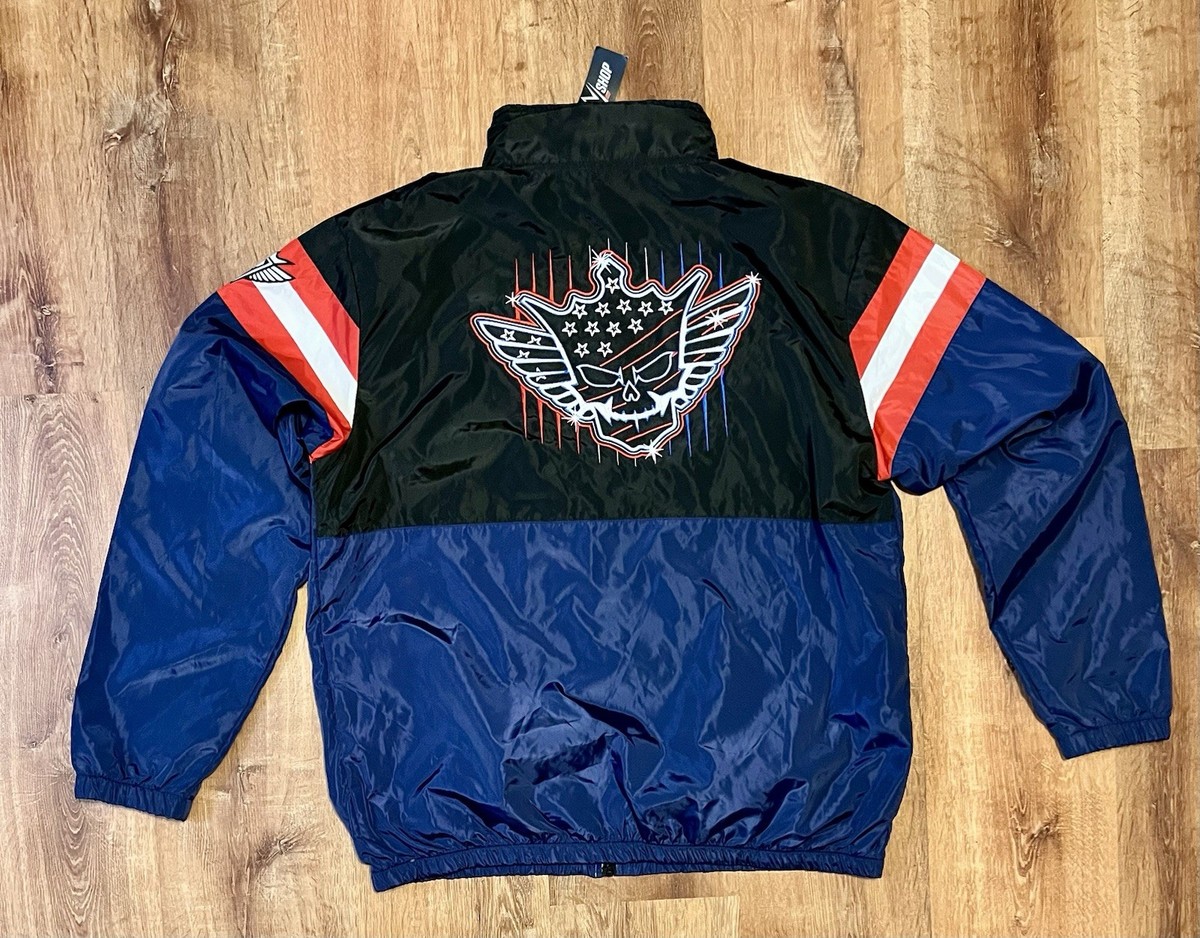 Men's Black/Navy Cody Rhodes Neon Nightmare Full-Zip Windbreaker