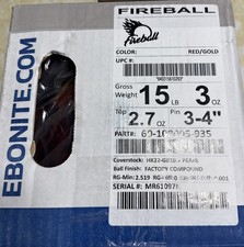 Ebonite Reactive Resin 15 lb Item Weight Bowling Balls for sale | eBay