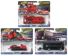 # 1/64 HOT WHEELS TEAM TRANSPORT #83-84-85 FIAT+FERRARI - LYKAN - THUNDER AE86 #