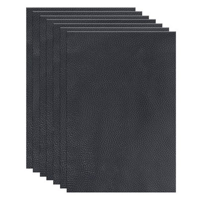 10Pcs Leather Hide, 8x6'' Artificial Cow Leathers for Craft, Dark Tone