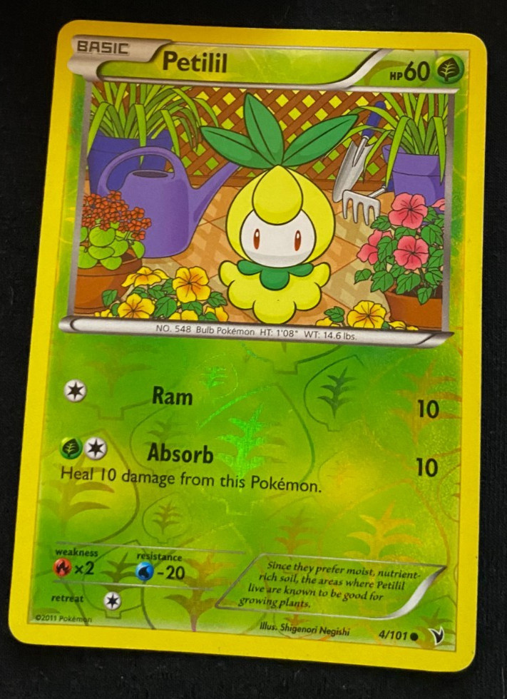 Pokémon TCG Petilil Noble Victories 4/101 Reverse Holo LP