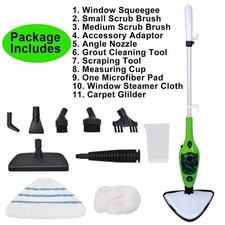 Steam Mop Cleaner 10-in-1 with Convenient Detachable Handheld Unit Laminate 110V