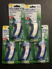 5 PACK Nicorette Mini Lozenges Mint 4MG Stop Smoking Aid 20Ct Each Exp 9/26-2027