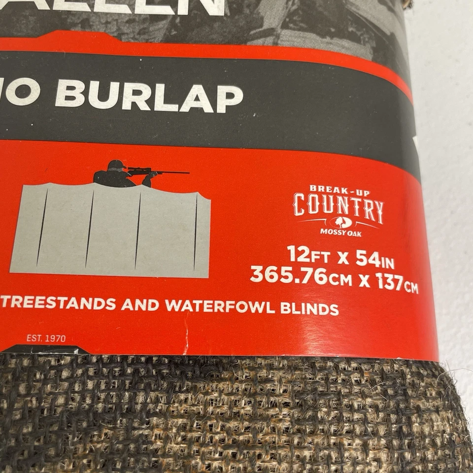 Allen Camo Burlap 12’x54” Ground Blind Tree stand Waterfowl Blind Mossy Oak New - Image 3 of 3