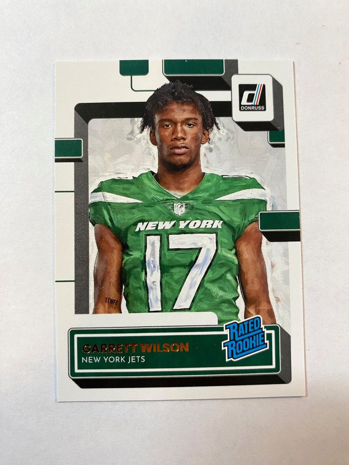2022 Panini Donruss - Canvas Rated Rookie - Garrett Wilson (RC) #306 Jets