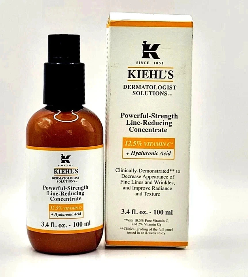 KIEHL'S Powerful Strength Line Reducing Concentrate Hyaluronic 3.4 oz