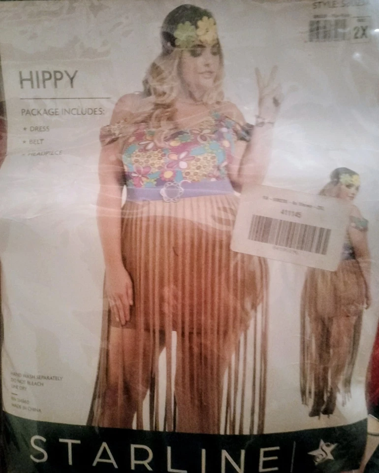 Disfraz Starline Flor Niño Hippy Años 60 Talla Grande 2 X Halloween Juegos con disfraces Foto 3 de 4