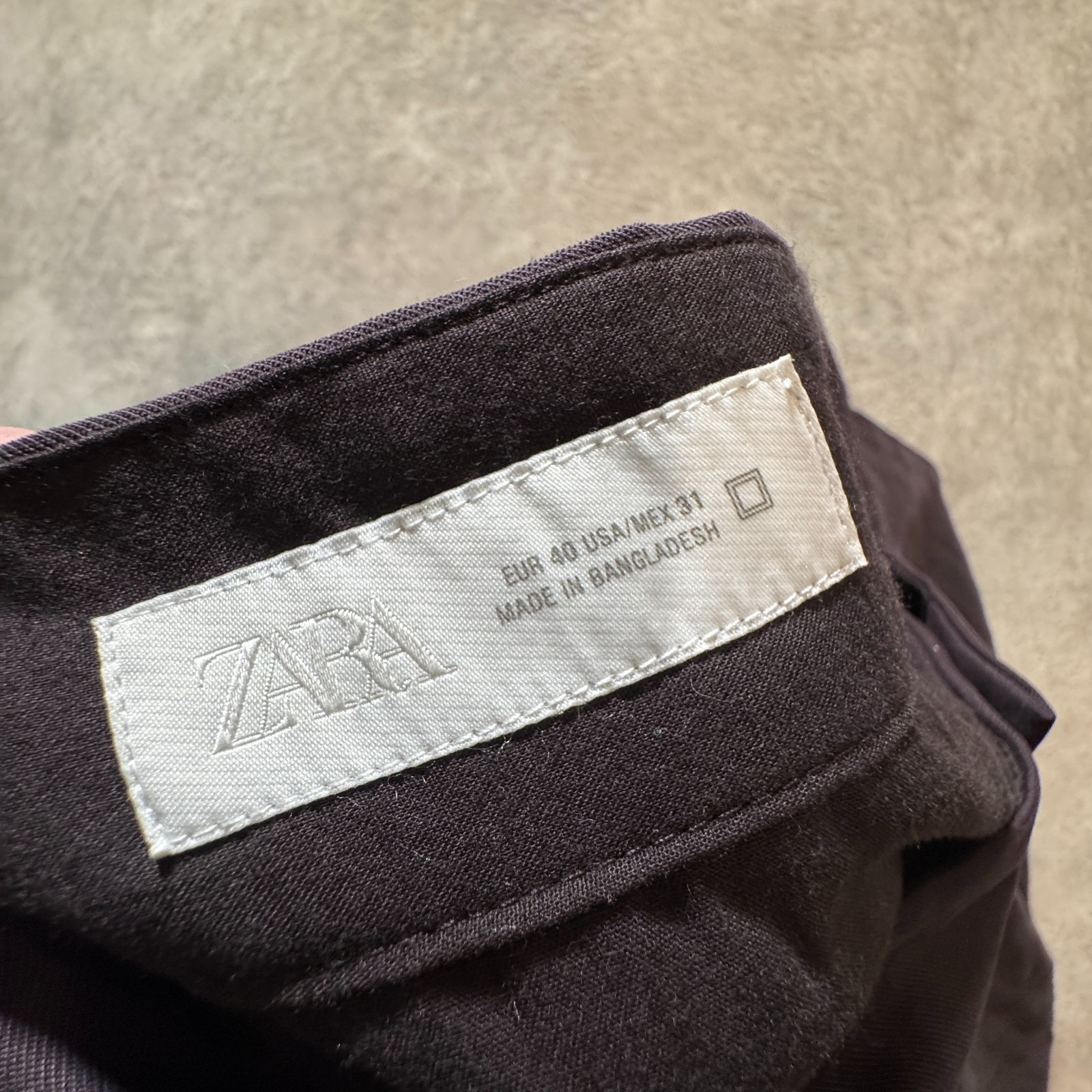 Zara Shorts Womens 32 Brown Trouser Short High Rise Viscose 11" Preppy Casual thumbnail 2