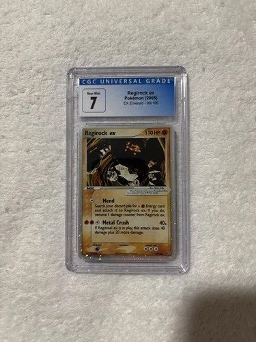 POP 1 POKEMON 2005 EX EMERALD 99/106 REGIROCK EX HOLO CGC 7