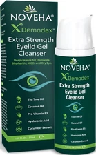 NOVEHA Demodex Extra Strength Eyelid Gel Cleanser - for 1 Pack, Clear 