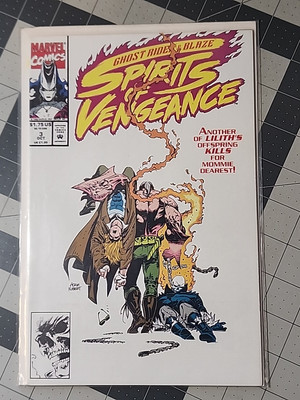 Ghost Rider Blaze Spirits Of Vengeance #3 (Marvel 1992) B/B RARE VF+/NM- BUNDLE