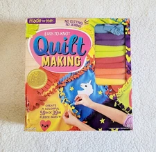 Made by Me Easy to Knot Quilt Making Kit by Horizon Group USA No Sewing Cutting