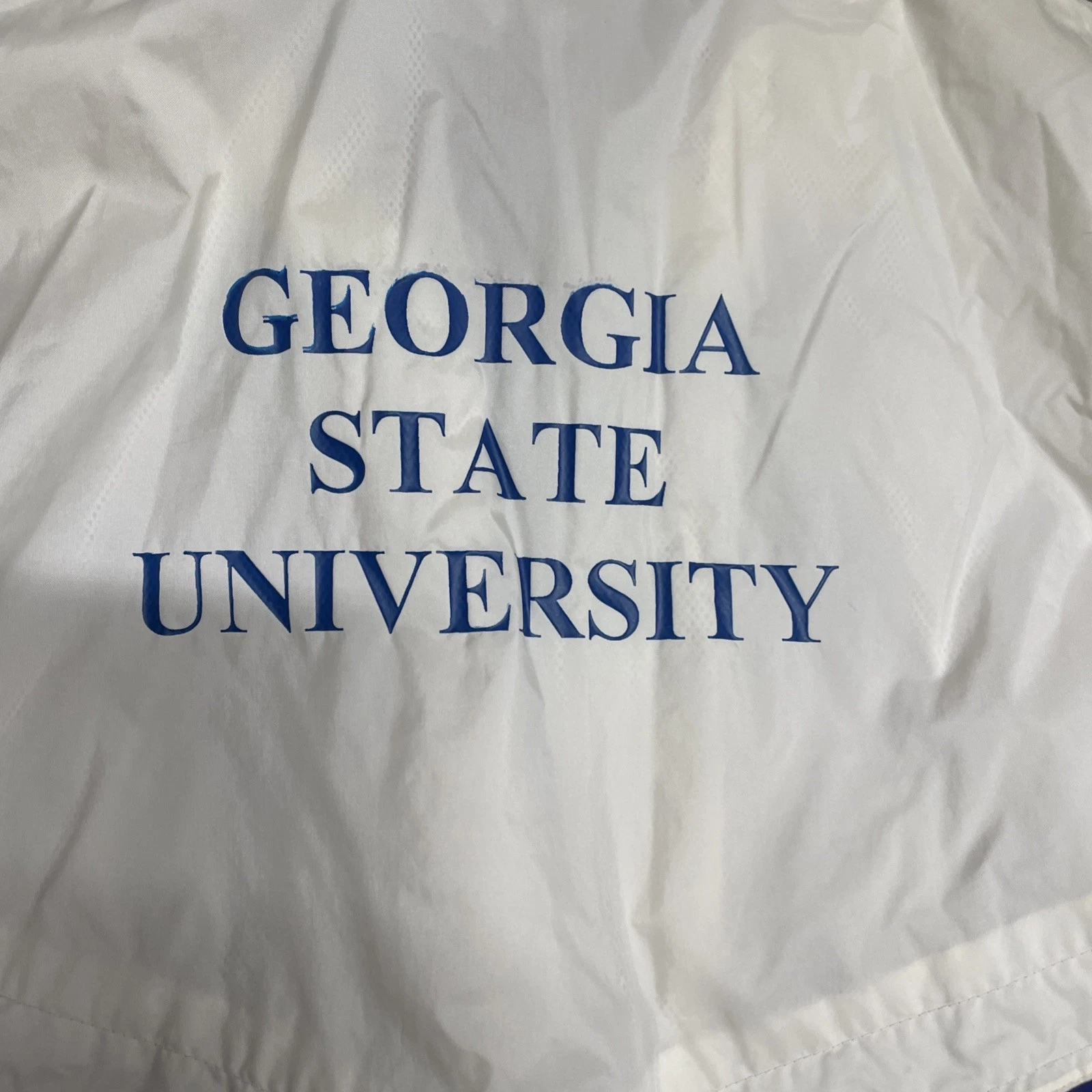 VTG Adidas Georgia State University Colorblock Windbreaker Jacket Mens M image 13