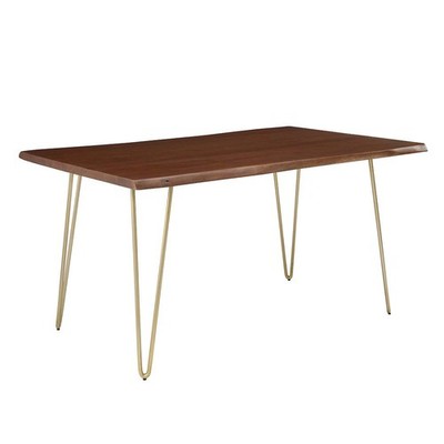 Ardor 60'' Live Edge Acacia Wood Acacia Wood Dining Table