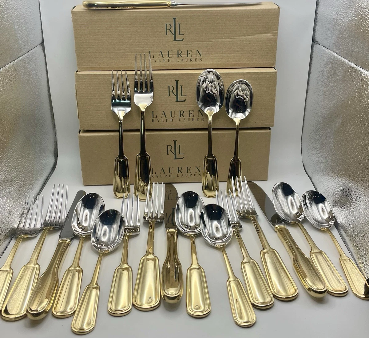 Ralph Lauren China Stainless Steel Single Flatware Pieces for sale