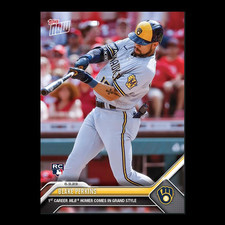 Blake Perkins - 2023 MLB Topps Now Card 379 - Print Run: 608 Milwaukee Brewers