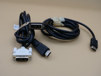 Lot Of 2 HDMI to DVI-D 24+1 Pin Monitor Display Adapter Cable Male/Male HD HDTV