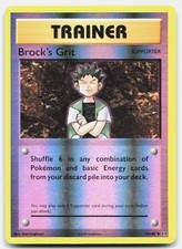 Evolutions Brock's Grit 74/108 LP Pokemon Reverse Holo Uncommon Tcg Card