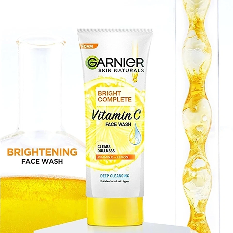 Garnier Bright Completo Vitamina C Jabón Facial, Limpieza e Iluminador de la Piel 100g Foto 4 de 4