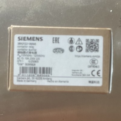 Siemens SIRIUS 3RH2122-1AK60 IEC Contactor Relay 110V AC Coil 14A 3PST-NO