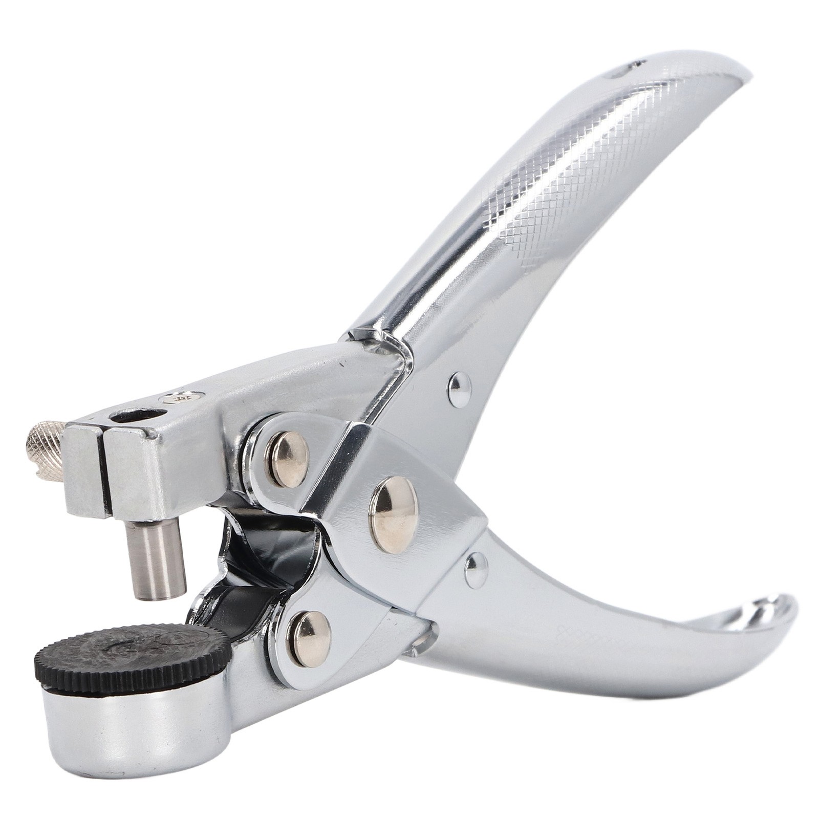 _Single Hole Punch Chromed Metal 0.28in Diameter Effort Saving High Hardness One