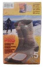 30 Pairs (60Individual) Heat Pro Adhesive Toe Warmers Air Activated 5 Hours Heat