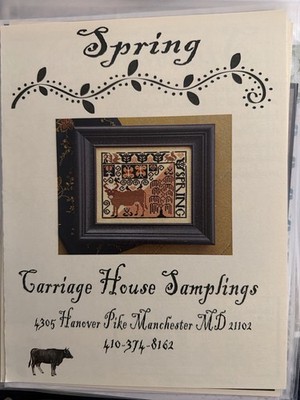Carriage House Samplings Spring Kathy Barrick Cross Stitch