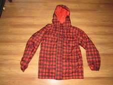 Burton Dry Ride Snowboard Jacket Youth Large 10/12 Buffalo Plaid