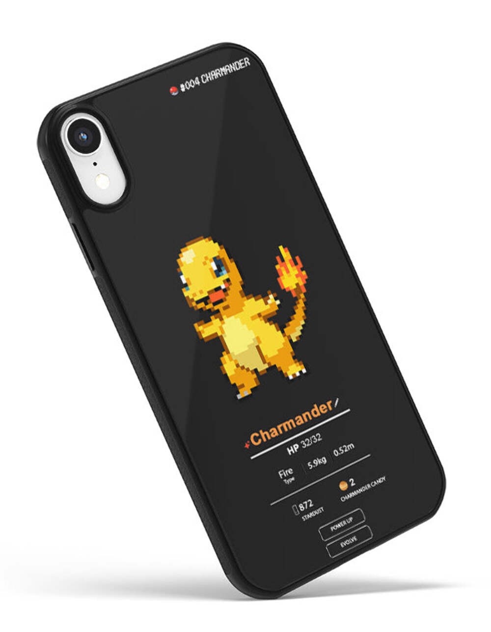 Coque Salameche Shiny pour iPhone 15 Pro Noir Antichoc - 2