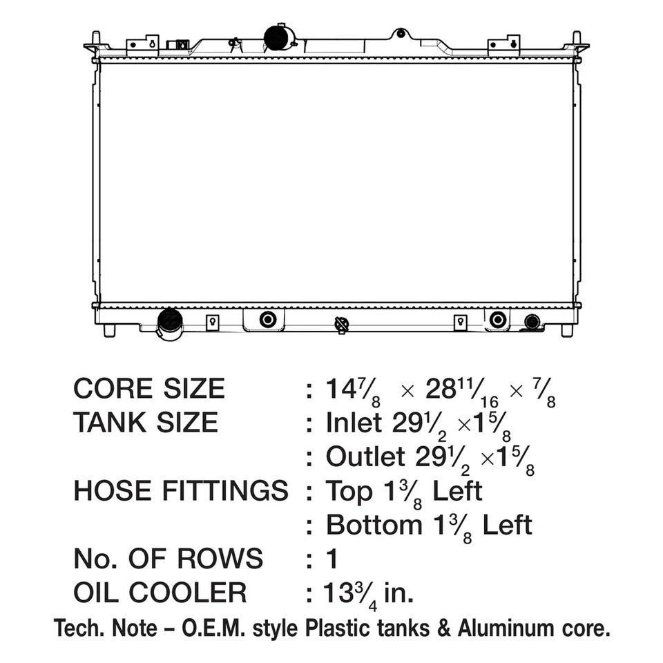 For Mazda 6 2011-2013 CSF 3542 Engine Coolant Radiator Foto 2 de 2