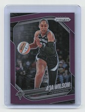 2025 Panini Prizm WNBA #76 A'ja Wilson Purple Prizms #/149