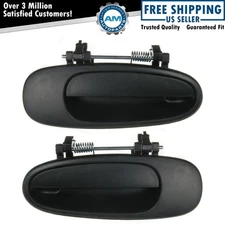 Rear Black Textured Outside Exterior Door Handle Pair Set of 2 for Corolla Rav4