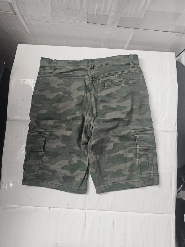 Pantalones Cortos de Carga There Abouts JCP Verde Camuflaje Niños Talla 14 Bolsillos Ajustables en la Cintura Foto 2 de 3