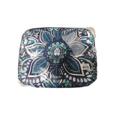 Vera Bradley Lighten Up Wipes Pouch Blue Island Medallion Makeup Bag Case Travel