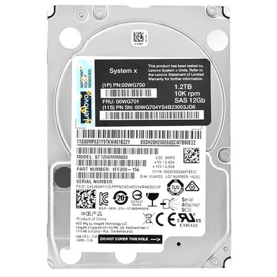 Lenovo 1.2Tb ST1200MM0088 10000Rpm 128Mb Cache Sas III 2,5'' 00WG700